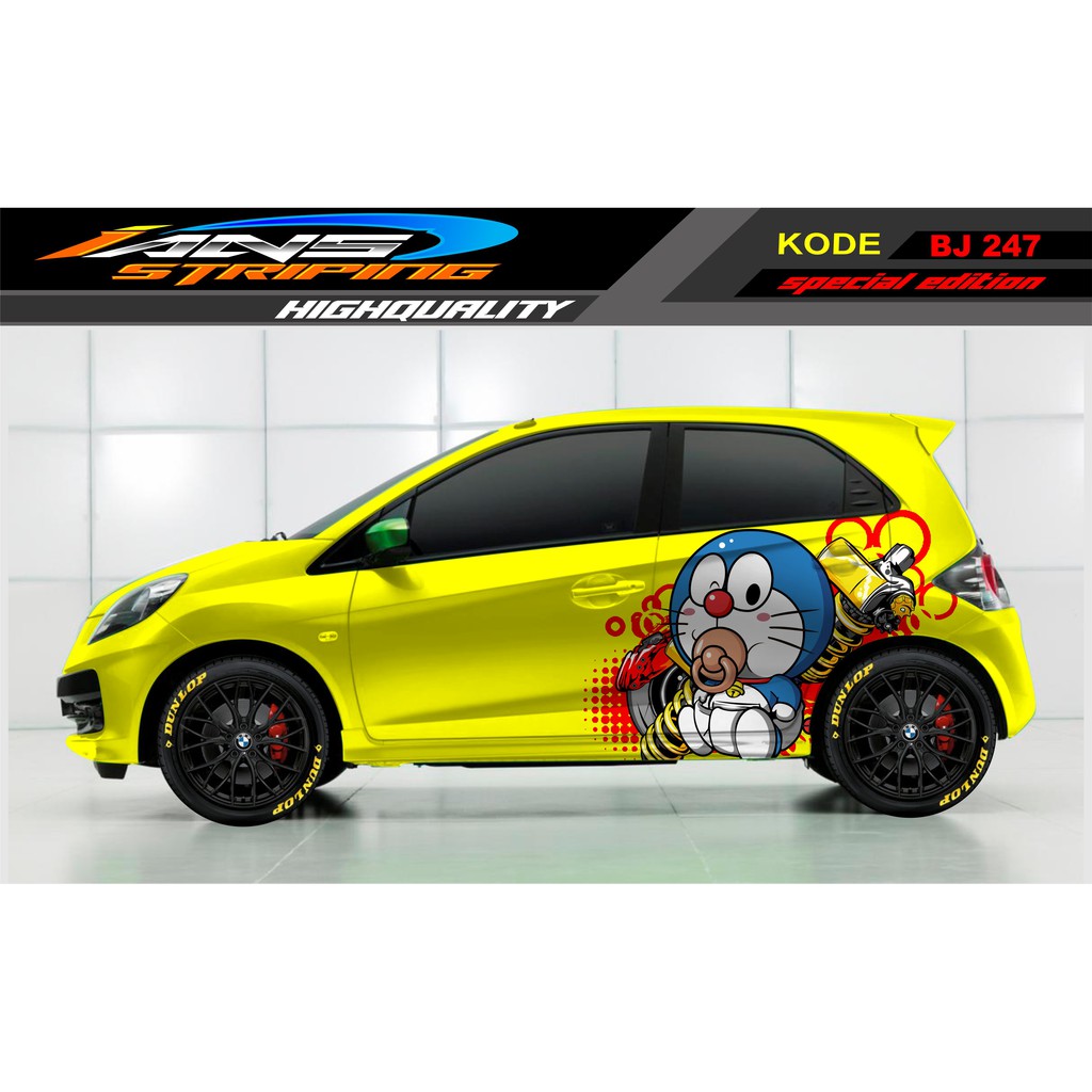 DECAL STIKER HONDA BRIO, JAZZ, CALYA, AGYA, MOBILIO / STICKER MOBIL TERBARU