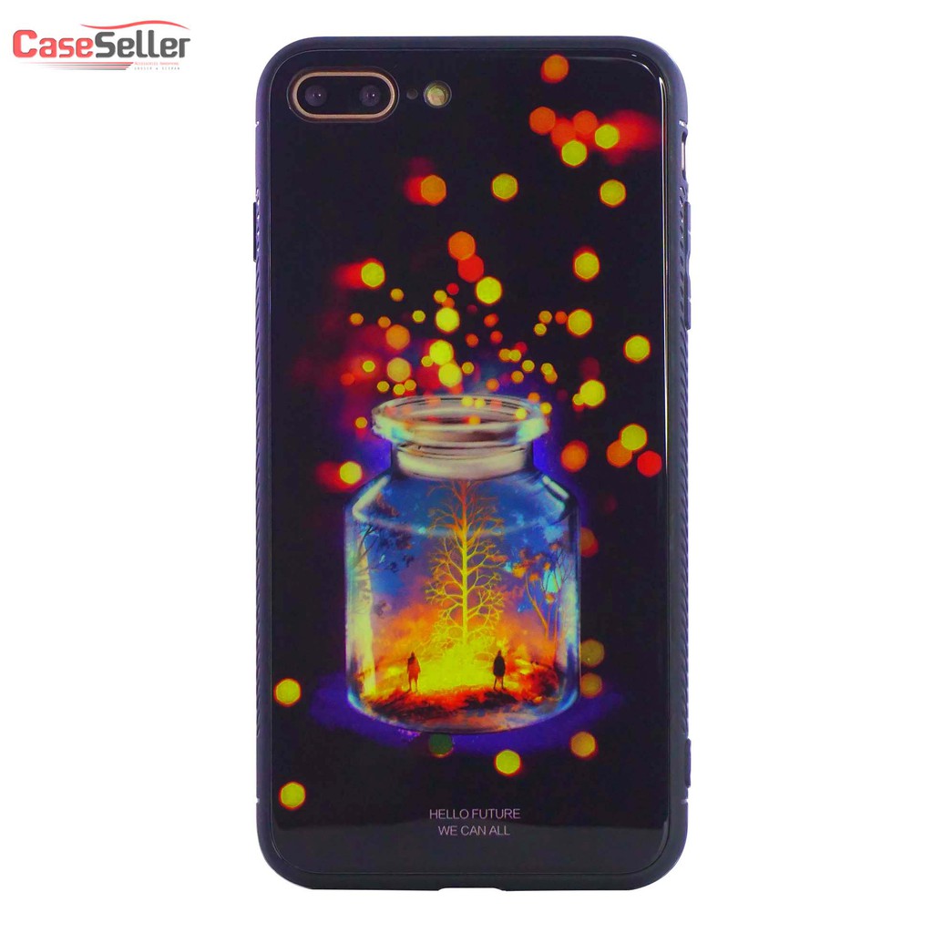 CaseSeller-Casing Case Samsung J2 Core  | J4 2018 | J6 2018 | Hardcase Glass Case Glow