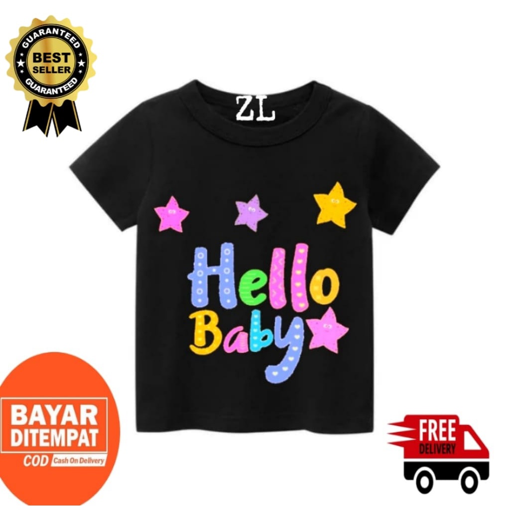 Baju  Kaos Anak Laki Laki Kaos Anak Perempuan Pakaian Anak Perempuan Pakaian Anak Laki Laki 0-4Tahun