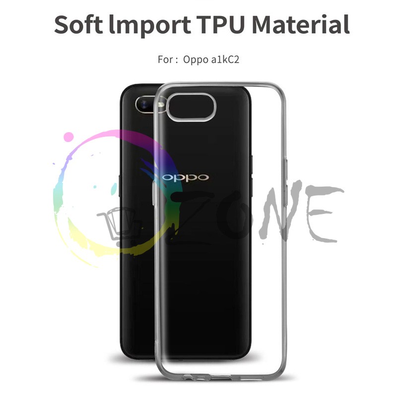 SOFTCASE TRANSPARAN OPPO A1K - REALME C2 PREMIUM CLEAR SOFT CASE