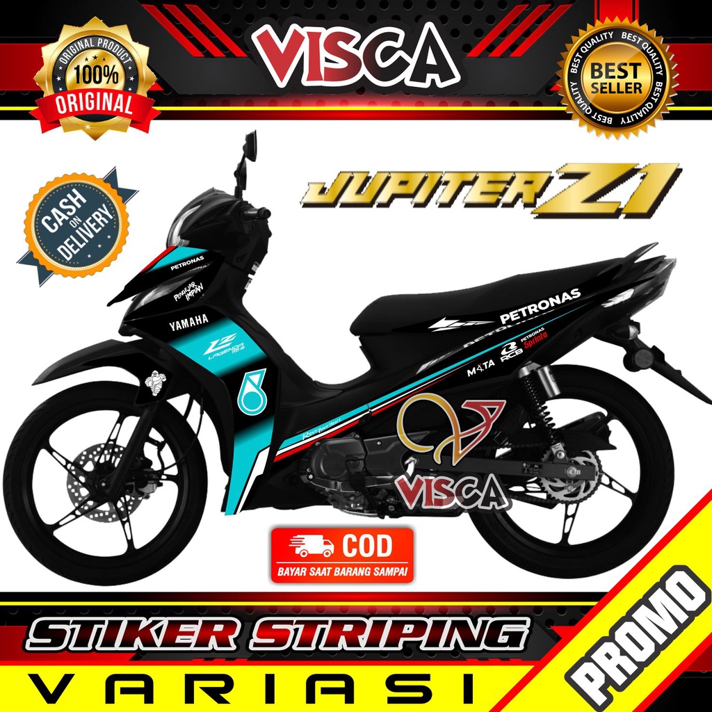 Striping Jupiter Z1 - Stiker Sticker Striping Variasi Lis Yamaha Jupiter Z1 - Striping Hologram Jupi