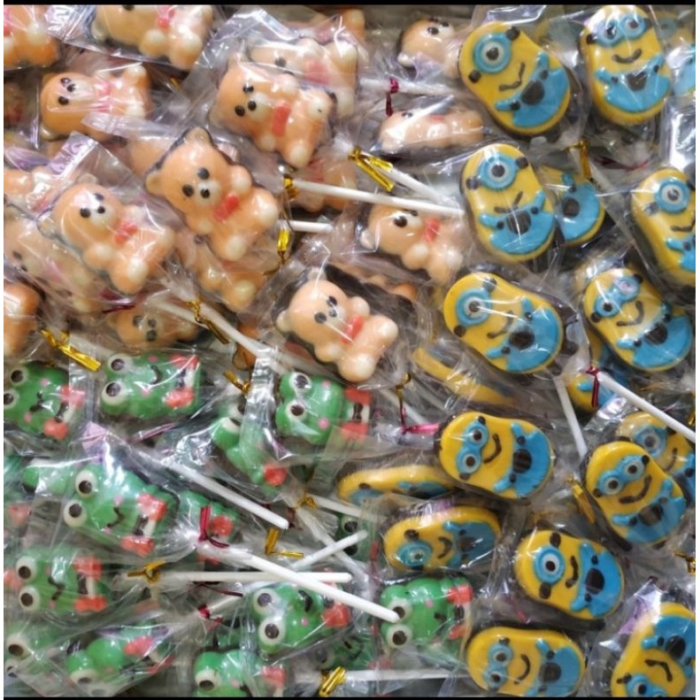 

coklat tusuk karakter