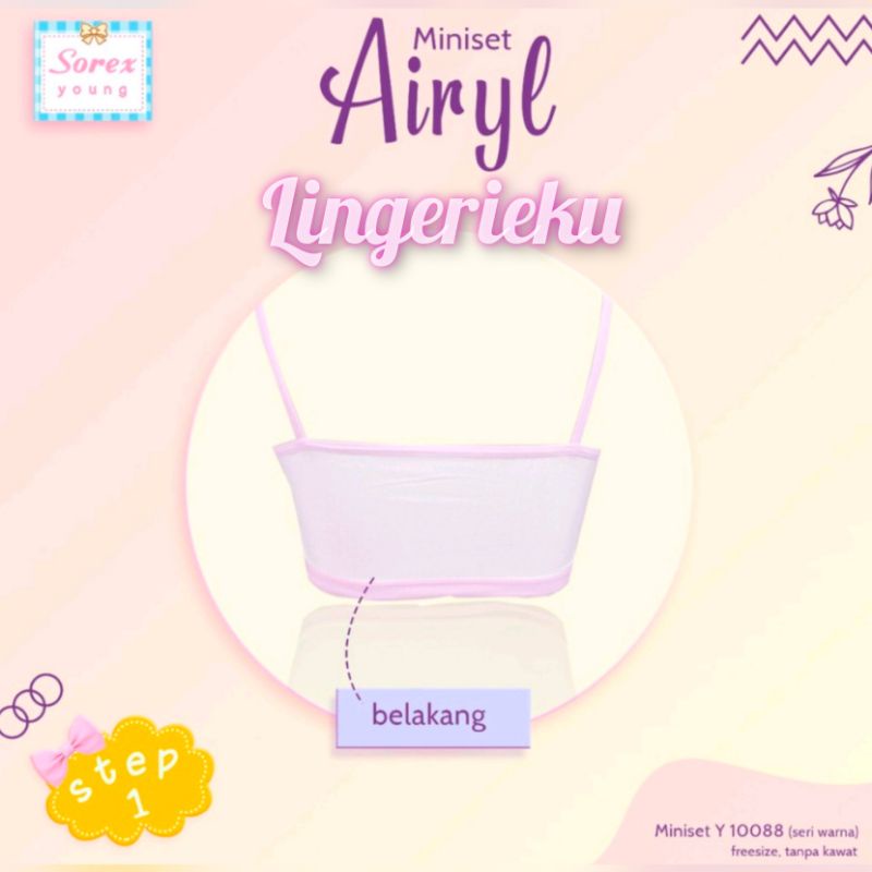 Sorex Y 10088 Miniset Anak Perempuan Remaja Step 1 Freesize Tanpa Kawat