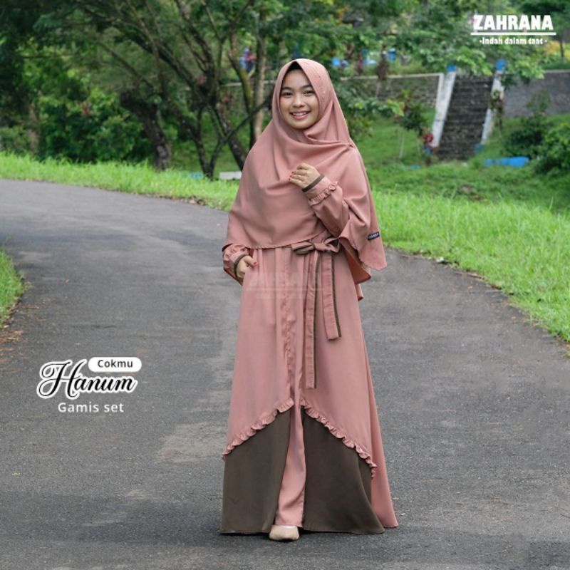 Ready Gamis Hanum By Zahrana - Kain Torino Jasmine