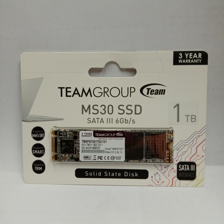 Team Group MS30 SSD 1TB DAN 2TB M.2 SATA III 6Gb/s