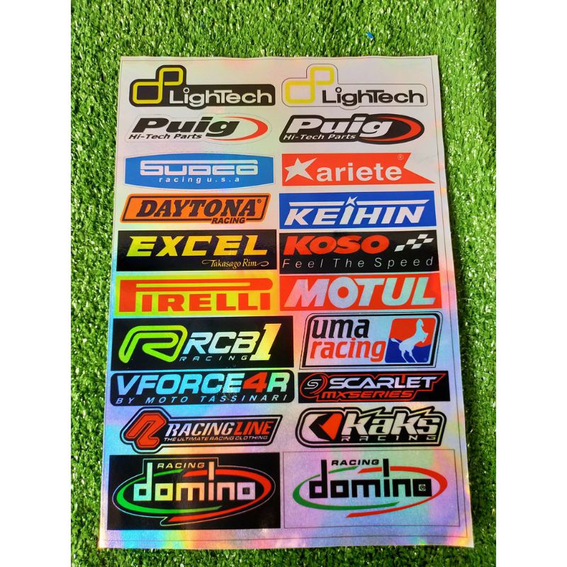 

stiker hologram stiker racing stiker sponsor brand