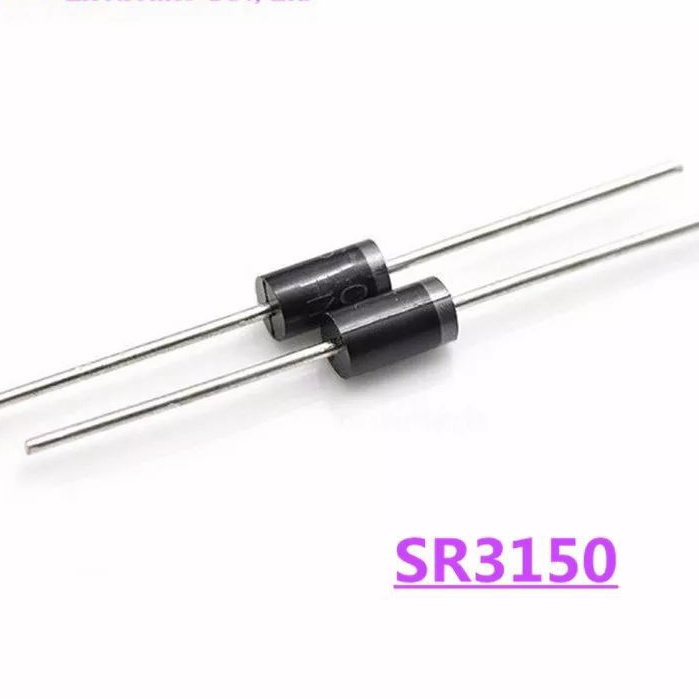 Dioda schottky diode SR3150 SB3150 3A 150V D0-201 pengganti SR360 SB360 HER305 SR320 SB320