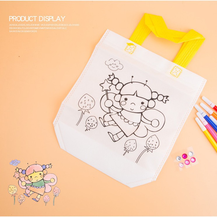 Coloring Bag | Tas Mewarnai Anak | DIY Do It Yourself Prakarya | Mainan Edukasi Anak-08 Peri