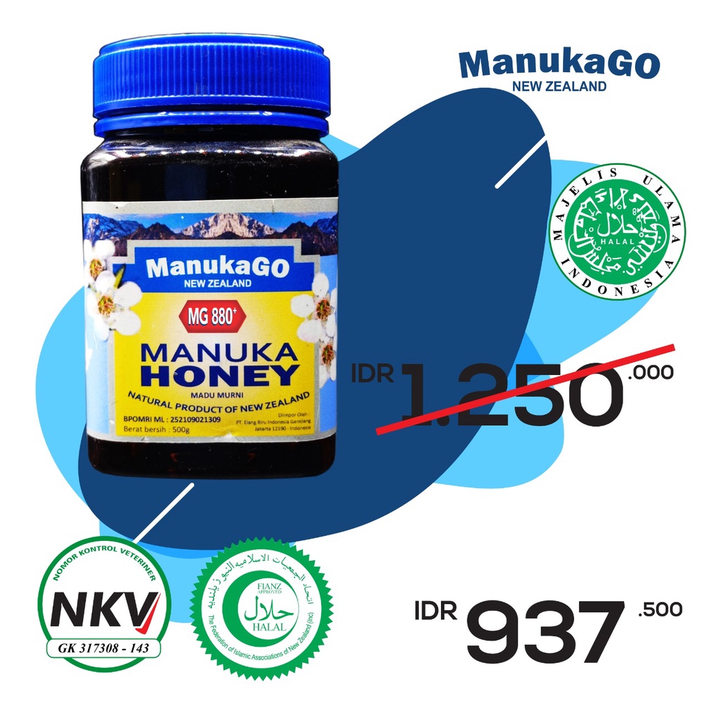 

Madu ManukaGo Mg880+500gr