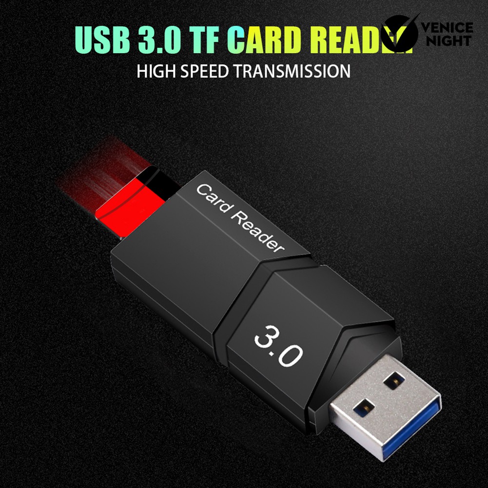 (Veni) Card Reader Micro Sd / Tf Card Usb 3.0 Kecepatan Tinggi Untuk Pc Laptop