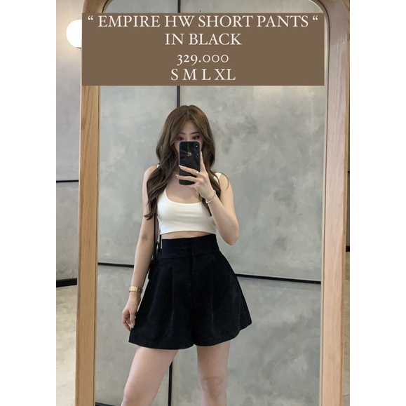 Empire HW Short Pants GOULDING size M Black