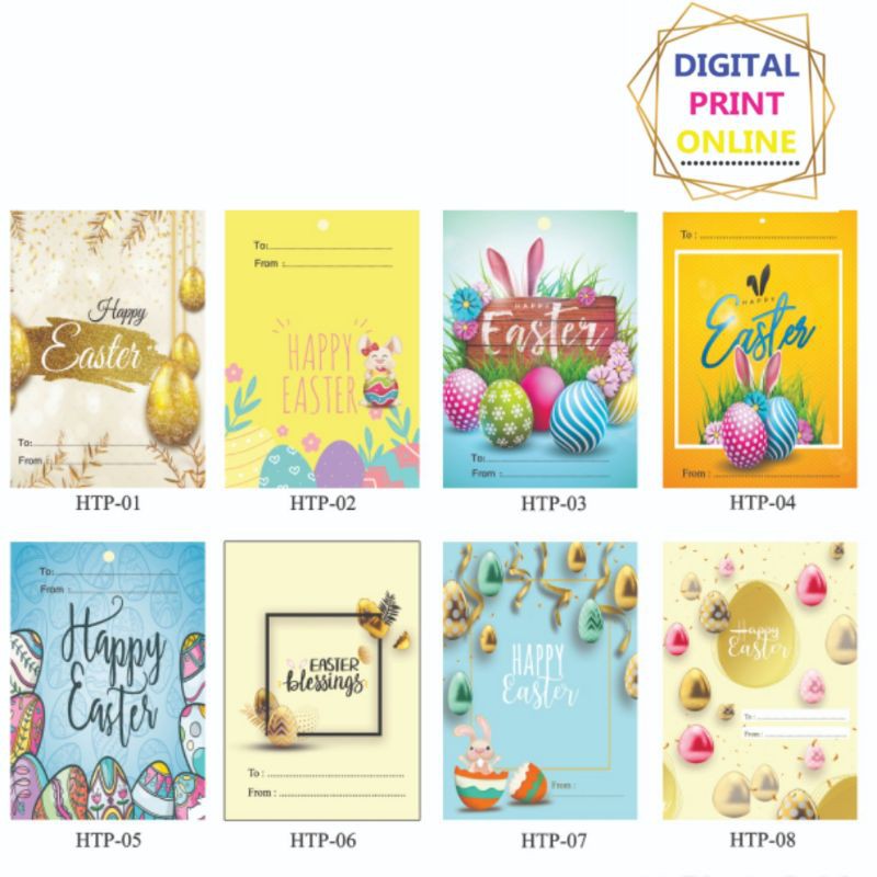 

greeting card eastern | thank you card paskah | kartu ucapan paskah | HANG TAG | 5.5×9cm |Art karton