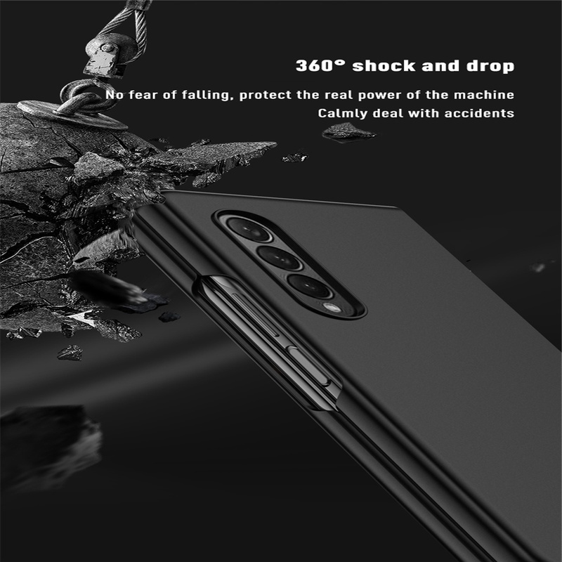Casing Hard Case PC Matte Shockproof Ultra Tipis Mewah Untuk Samsung Galaxy Z Fold 3 / W22