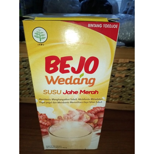 

BEJO Wedang susu jahe merah 1box isi 5 sachet