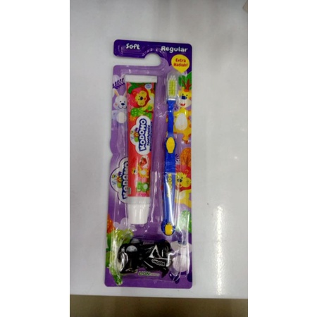 Kodomo Toothbrush 2 in 1 - Pasta dan Sikat Gigi