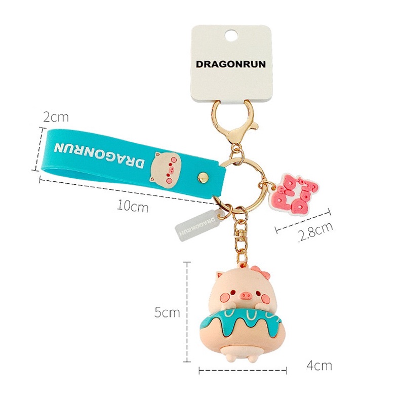 Gantungan kunci babi KC03 keychain key chain aksesoris tas koleksi souvenir