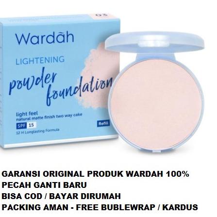 AAF [ PROMO ] bedak wardah lightening two way cake light feel fel padat powder foundation tabur refi
