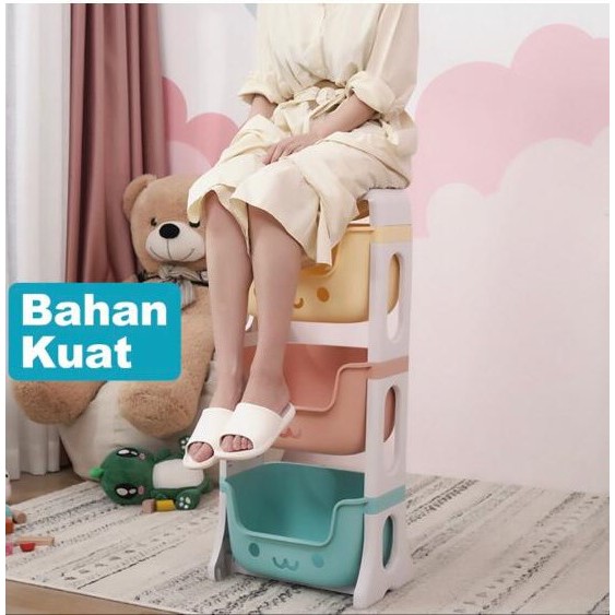 Rak Penyimpanan Serbaguna / Rak Animal 3 Susun / Holder Penyimpanan Mainan Anak