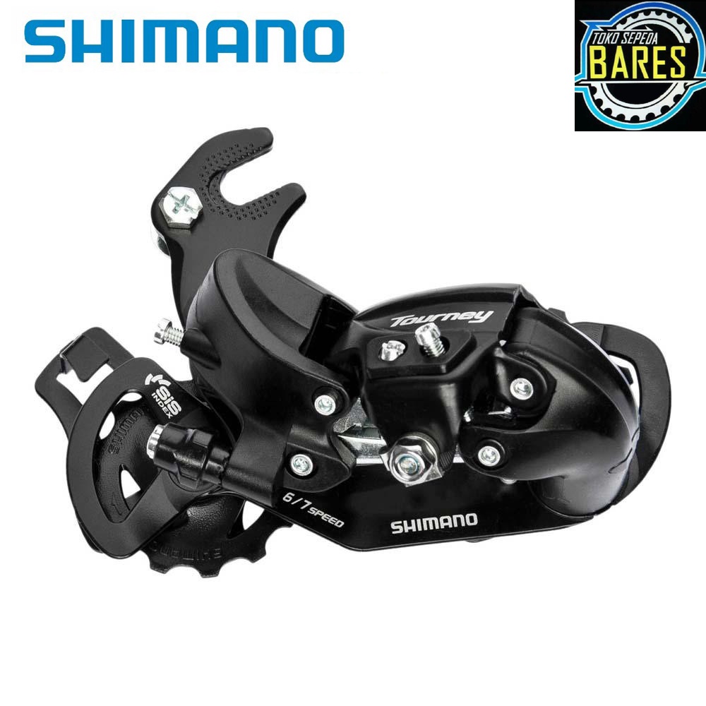 RD / Rear Derailleur Sepeda Shimano Tourney TY300 SIS 6 - 7 Speed / Letter S Jepit / Baut