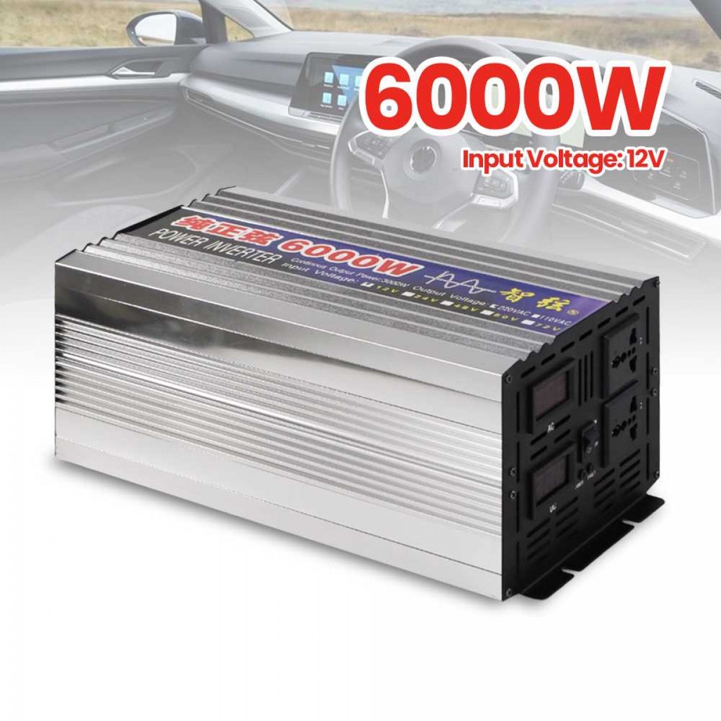 Car Power Inverter Mobil Pure Sine Wave Ubah Arus 12V to 220V 3000W