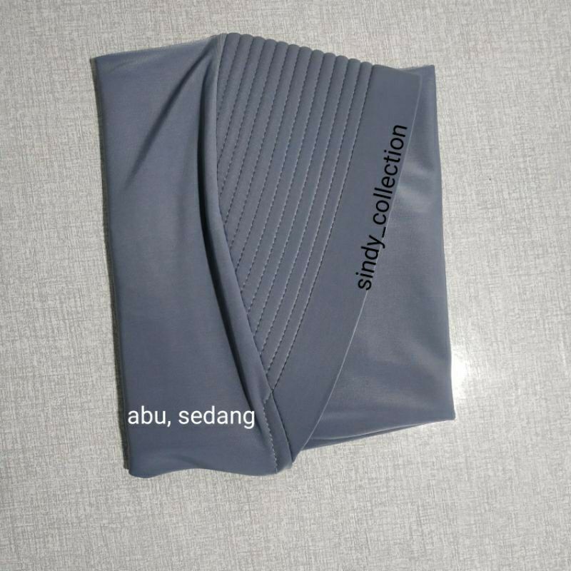 hijab sporty/bergo terbaru/hijab harian/hijab instan-Abu sedang