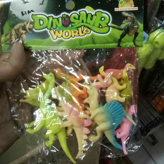 Mainan Miniatur Dino Mini Dinosaurus World Bahan Karet