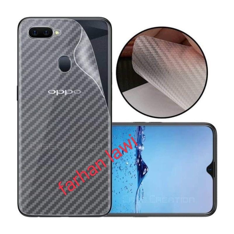 GASKIN/ SKIN CARBON OPPO F9 A5S A7 A12 A1K A3S A83 F1S F7 A71 ANTI JAMUR HP