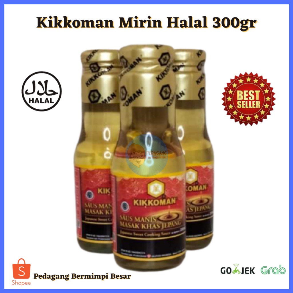 Kikkoman Mirin Halal 300gr | Sweet Seasoning Sauce | Mirin