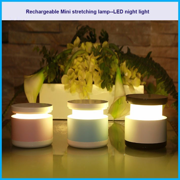 Mini stretching LED lamp telescopic rechargeable portable night light - lampu tidur - lampu meja