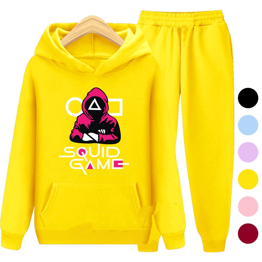 Setelan Sweater Anak + Celana Motif GAME / Set Sweater Hoodie Anak Laki - Laki Perempuan Usia 3-15 Tahun