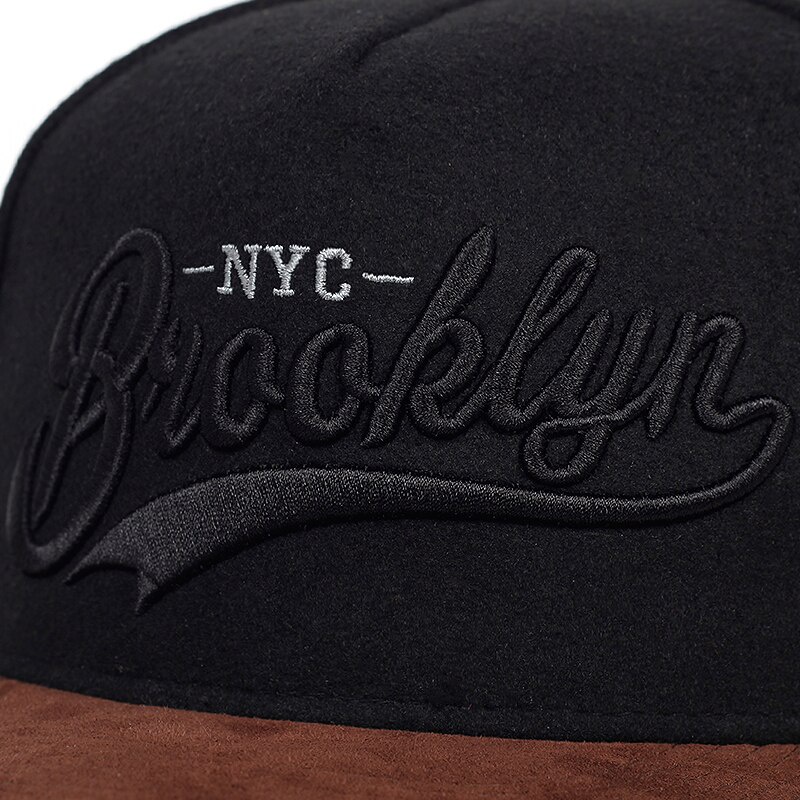 Brooklyn Topi Polos Kualitas Tinggi Topi untuk Pria Fashion Dapat Disesuaikan Hip Hop Snapback Topi untuk Wanita Kasual Pasangan Topi Bisbol