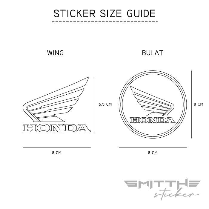 Sticker Honda Motor NEW Cutting Stiker Decal Waterproof