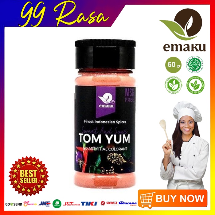 

Tom Yum Powder / Bumbu Masak Tom Yum Tabur 60gr Non MSG | Emaku