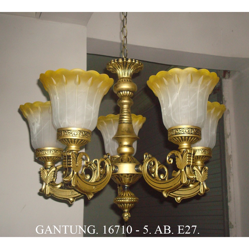 LAMPU GANTUNG | LAMPU HIAS|LAMPU MEJA MAKAN 16710/5 - GD