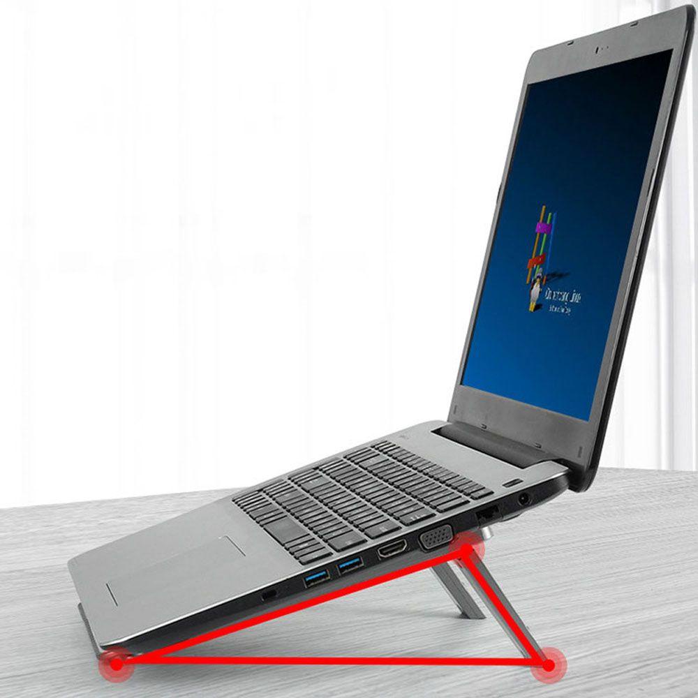 Augustina Stand Laptop Portable Multifungsi Dengan Kipas Pendingin Laptop Dukungan Aksesoris Notebook Adjustable Tablet Stand
