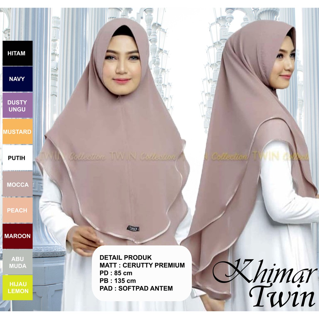 Khimar 2 Layer Temukan Harga Dan Penawaran Hijab Online Terbaik