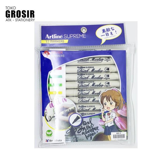 

STOK BARU! GROSIR SPIDOL BRUSH LETTERING ARTLINE SUPREME EPF-F SET 12 WARNA ALAT LUKIS TERMURAH PALING LENGKAP AL5