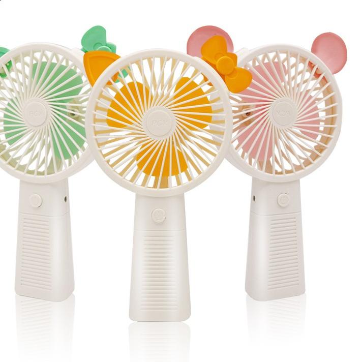 ♫ Jiekai Kipas angini mini karakter / Mini fan Portable led terbaru ❄
