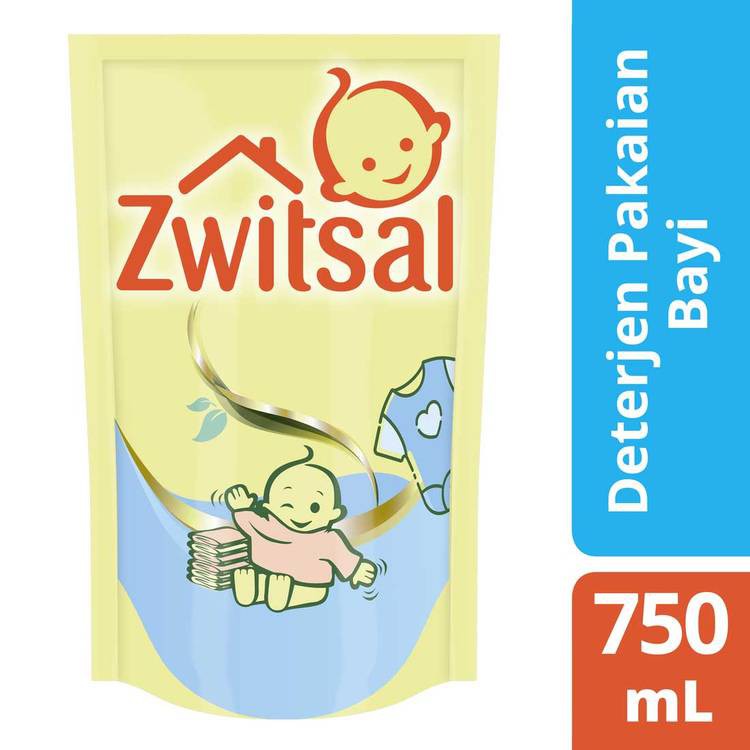 Zwitsal Baby Fabric Detergent sabun cuci baju 750ml,  Detergent sabun cuci baju