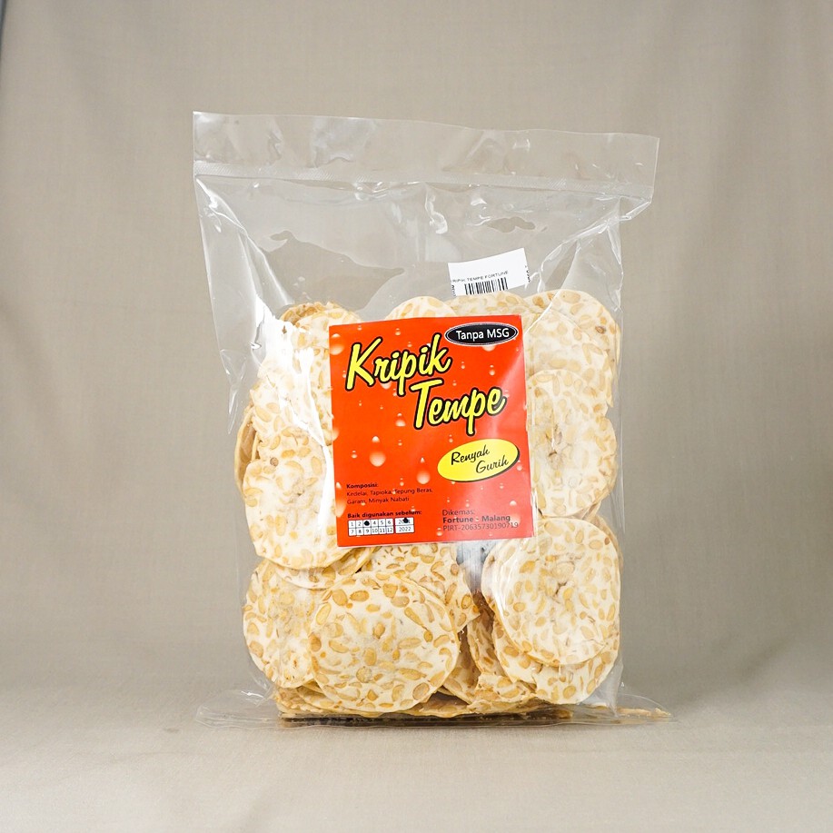 

Keripik Tempe Fortune (Tanpa MSG)