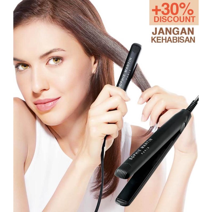Pelurus Mini Staightener Sophie Martin Catokan Rambut Pria/Wanita Import
