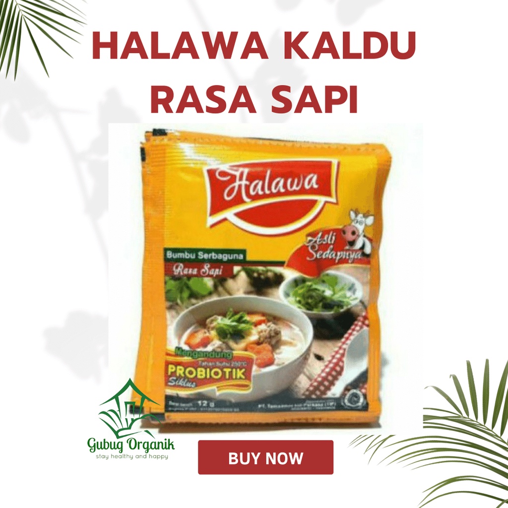 

HALAWA Kaldu Plus Siklus Probiotik 12gr Penyedap Rasa Sapi Non Msg