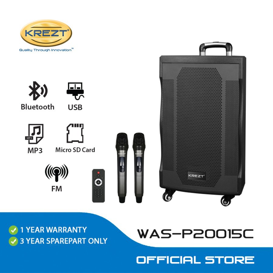 PORTABLE WIRELESS PA AMPLIFIER KREZT WAS P20015C