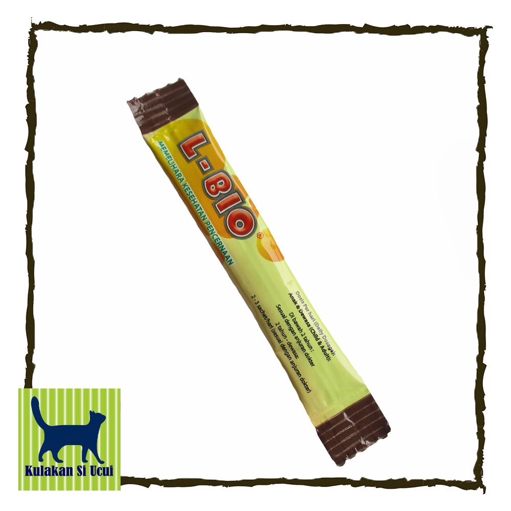 L-Bio 1 Sachet Isi 1 Gram Probiotik Obat Diare atau Sembelit Pada Kucing