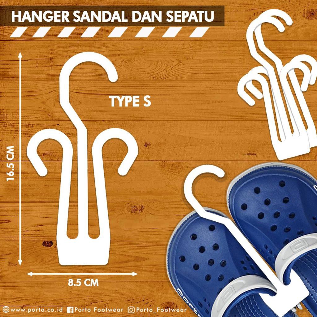 

Porto - Hanger Sepatu Sandal Gantungan Plastik Lusinan Tipe S (Harga per 12 pcs)