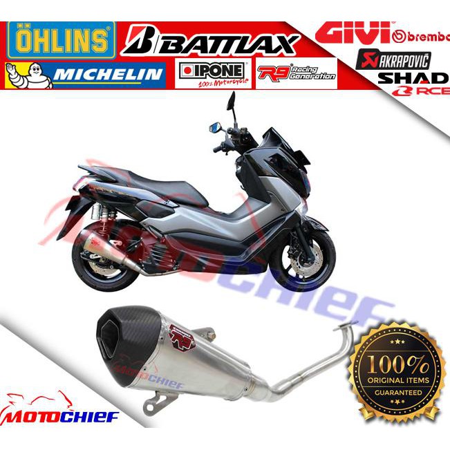 Lx­ Knalpot R9 Zeta Nmax Full System Knalpot Nmax ³