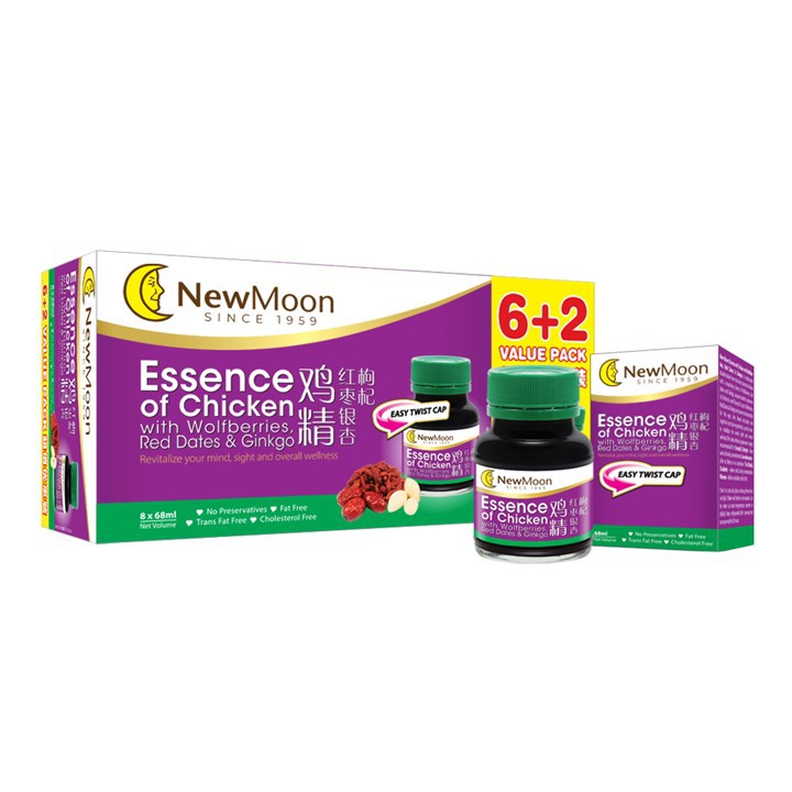 

New Moon Sari Ayam dengan Wolfberries, Kurma Merah & Gingko 8s X 68ML