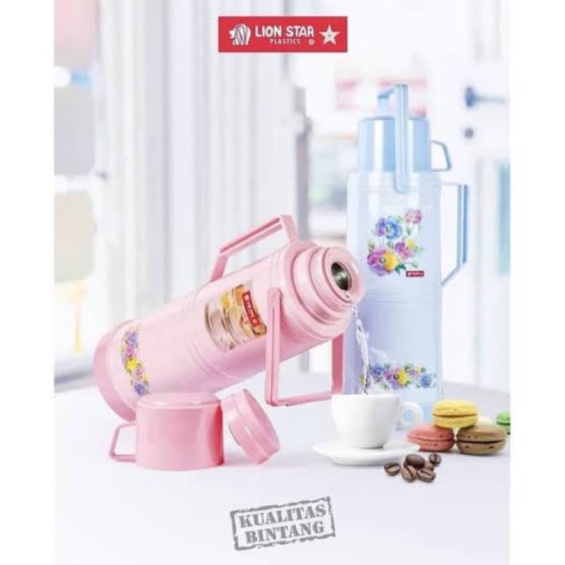 Termos Air Panas Ice Bucket Tutup Putar 2 Liter Lion Star Handy HP-1