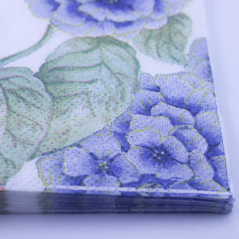 Butterfly Paper Napkins with Plant Flower for Party Decoration Tissue 20pcs/pack