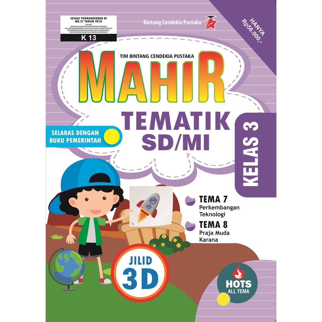 Kompas Ilmu Buku Mahir Tematik SD/MI Kelas 3 Jilid 3D (Tema 7-8)